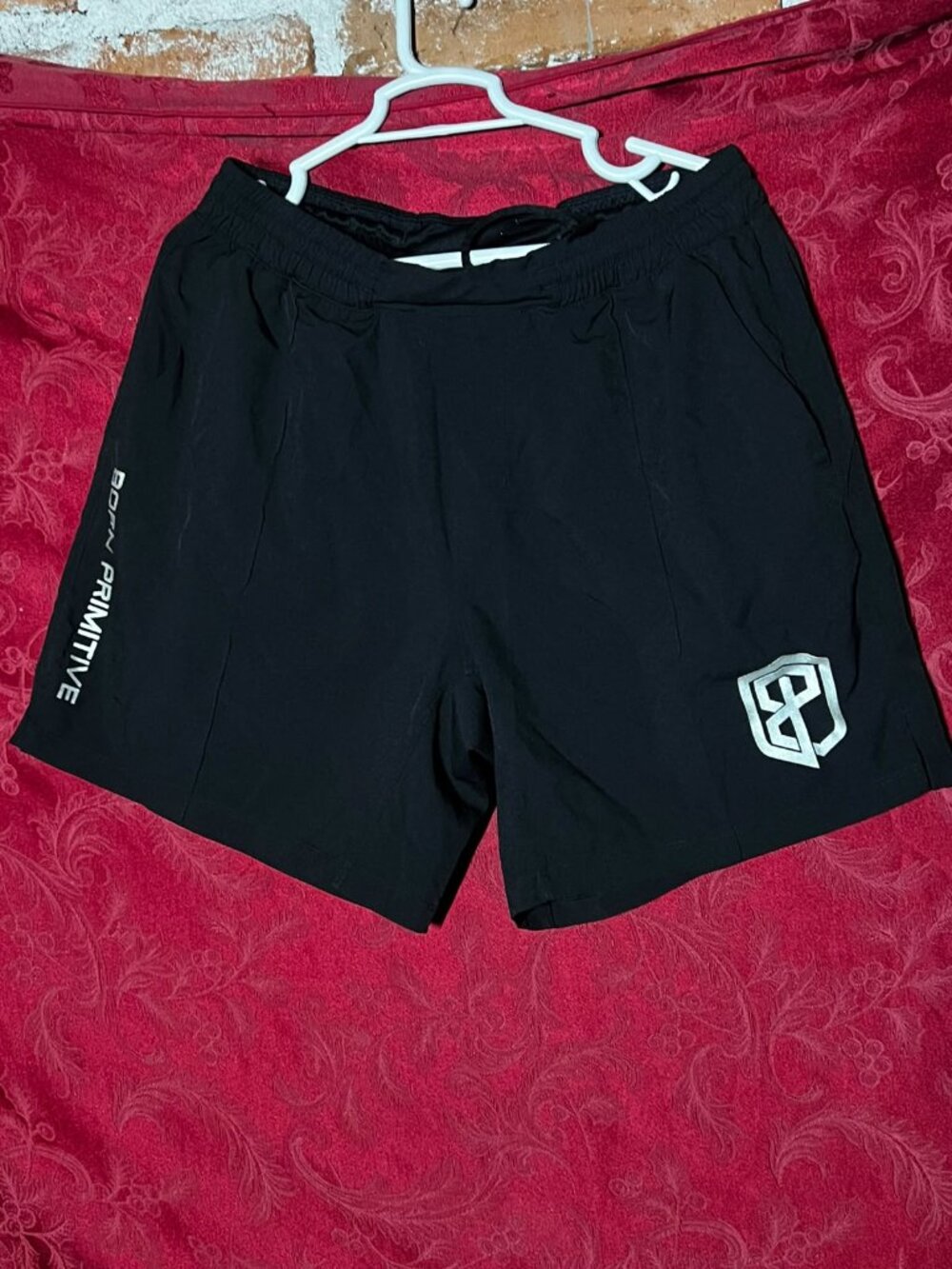 Born Primitive Black Athletic Workout Training Shorts